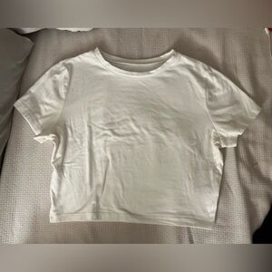 White sleeved crop top, wild fable, casual